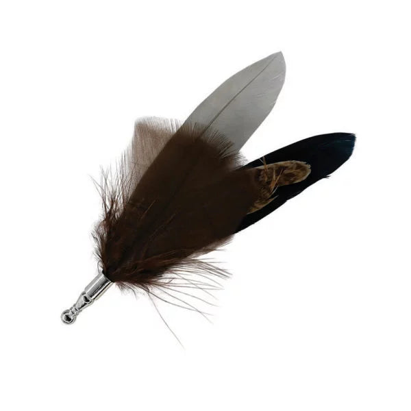 Avenel Genuine Feather Lapel Pin OS Woodpecker Accessories by Avenel Hats | The Bloke Shop