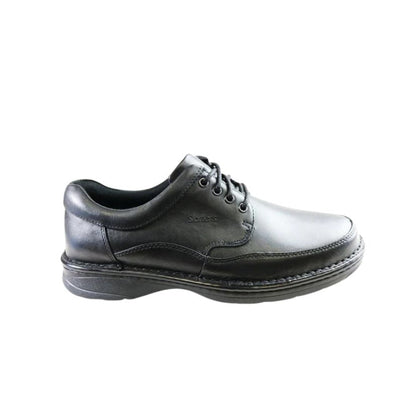 Award Lace-Up Comfort Walker - Black Mens Shoes by Slatters | The Bloke Shop
