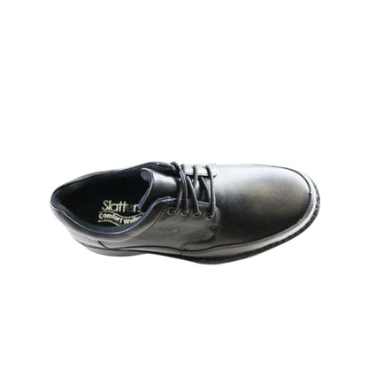 Award Lace-Up Comfort Walker - Black Mens Shoes by Slatters | The Bloke Shop
