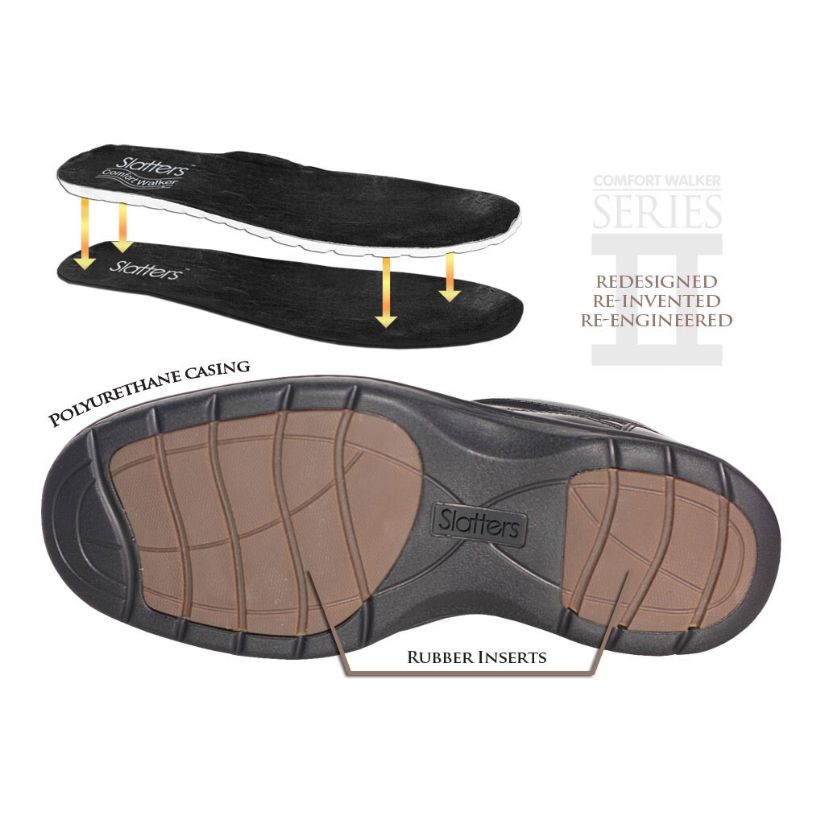 Axease Velcro Strap Shoe Teak Mens Shoes by Slatters | The Bloke Shop