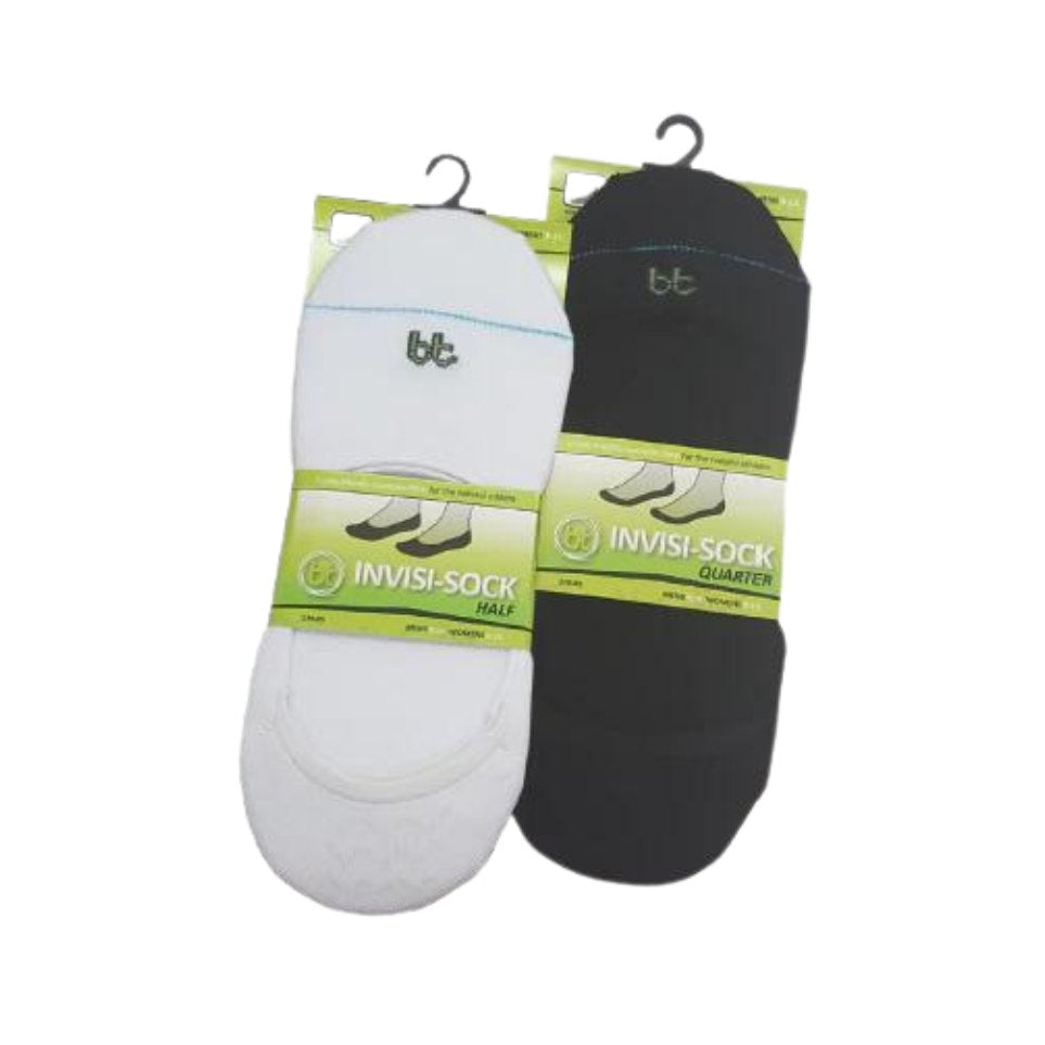 Half length invisible sock for men in bamboo