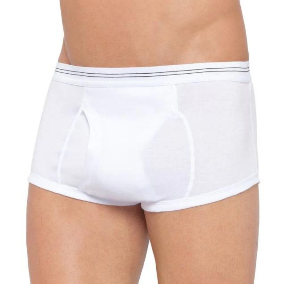 Bells Double Seat Brief 100 White Mens Underwear by Holeproof | The Bloke Shop