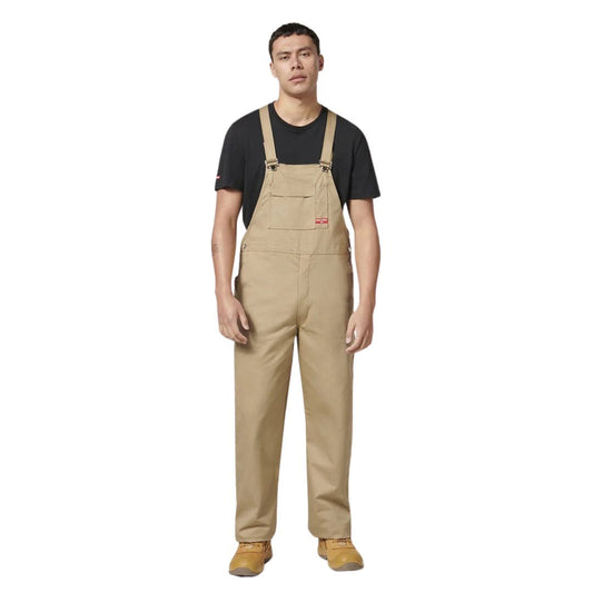 Bib & Brace Cotton Drill Overall 102R Khaki Workwear by Yakka Workwear | The Bloke Shop