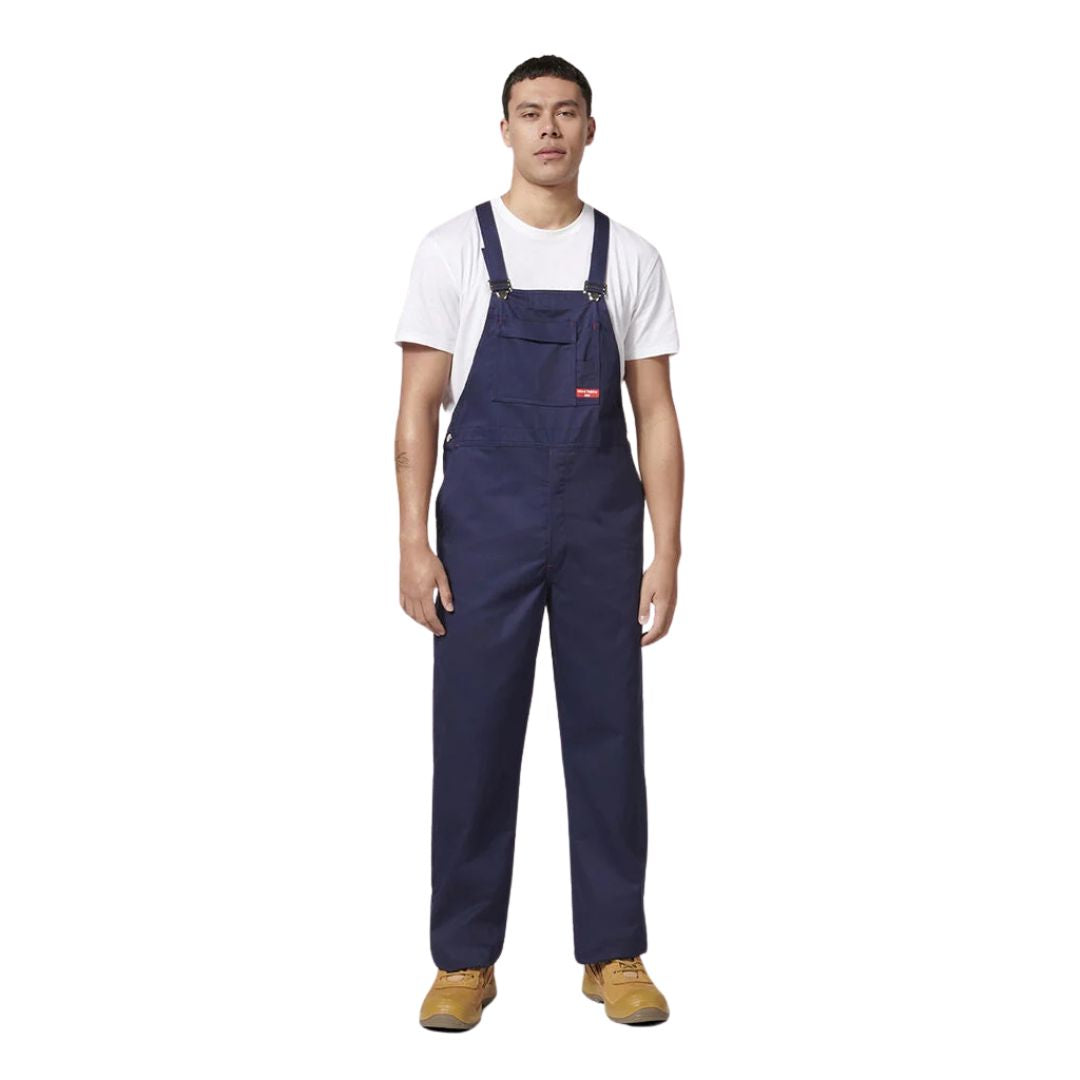 Bib & Brace Cotton Drill Overall 102R Navy Workwear by Yakka Workwear | The Bloke Shop