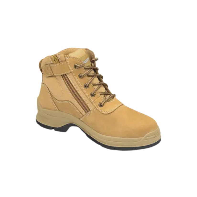 Blundstone 418 Zip-Up Workboot Non-Safety - Wheat 10 Wheat Workboots by Blundstone | The Bloke Shop