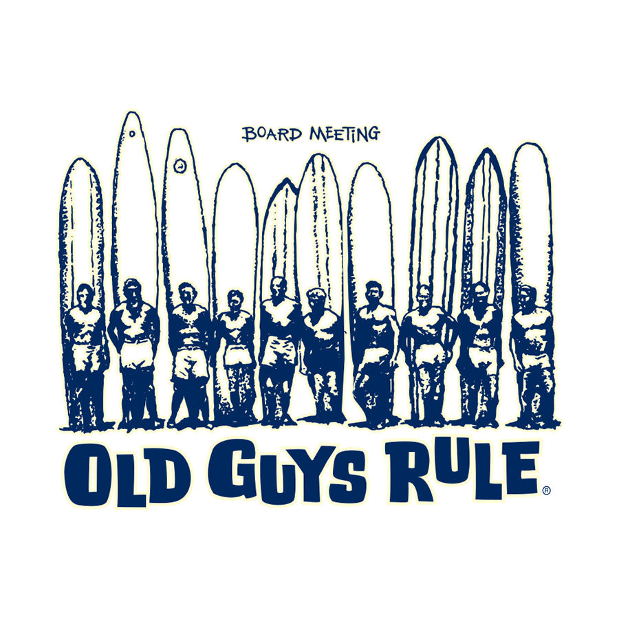 Board Meeting T-Shirt White Tee SS by Old Guys Rule OGR | The Bloke Shop