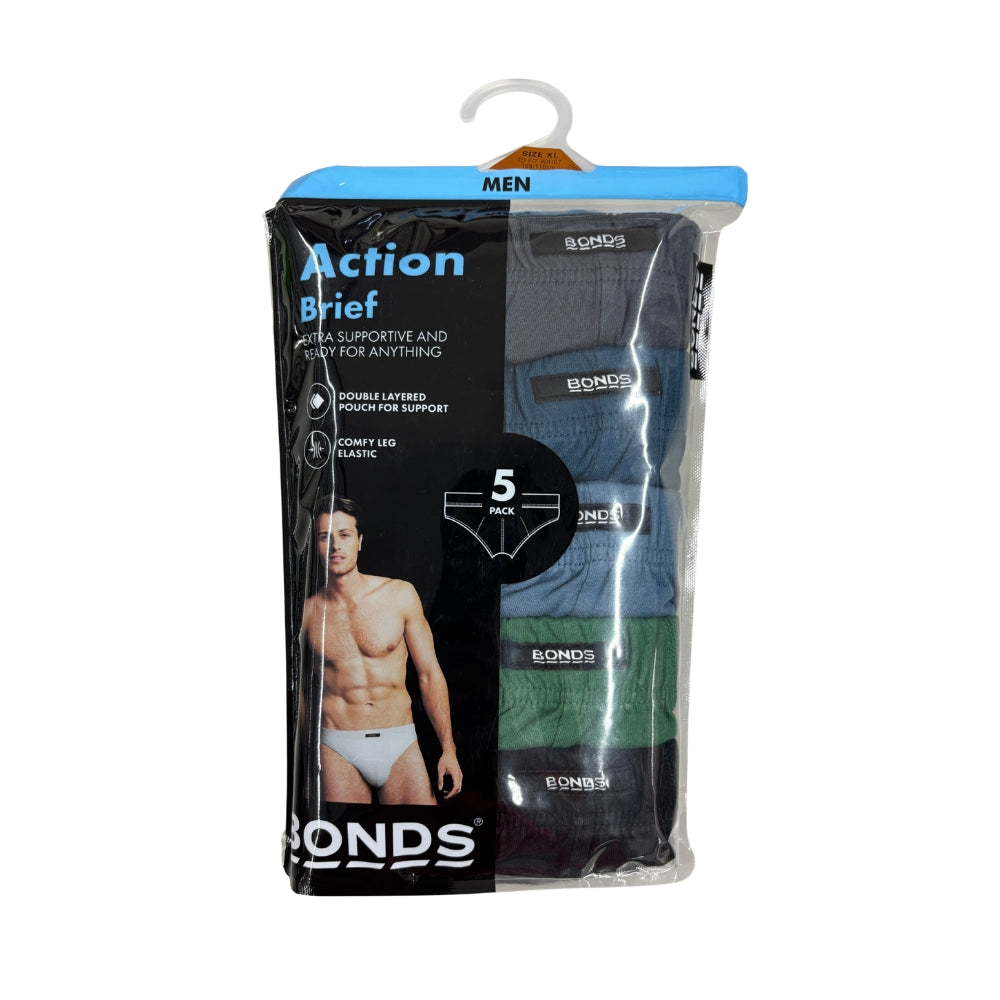Bonds 5 Pack Cotton Action Briefs