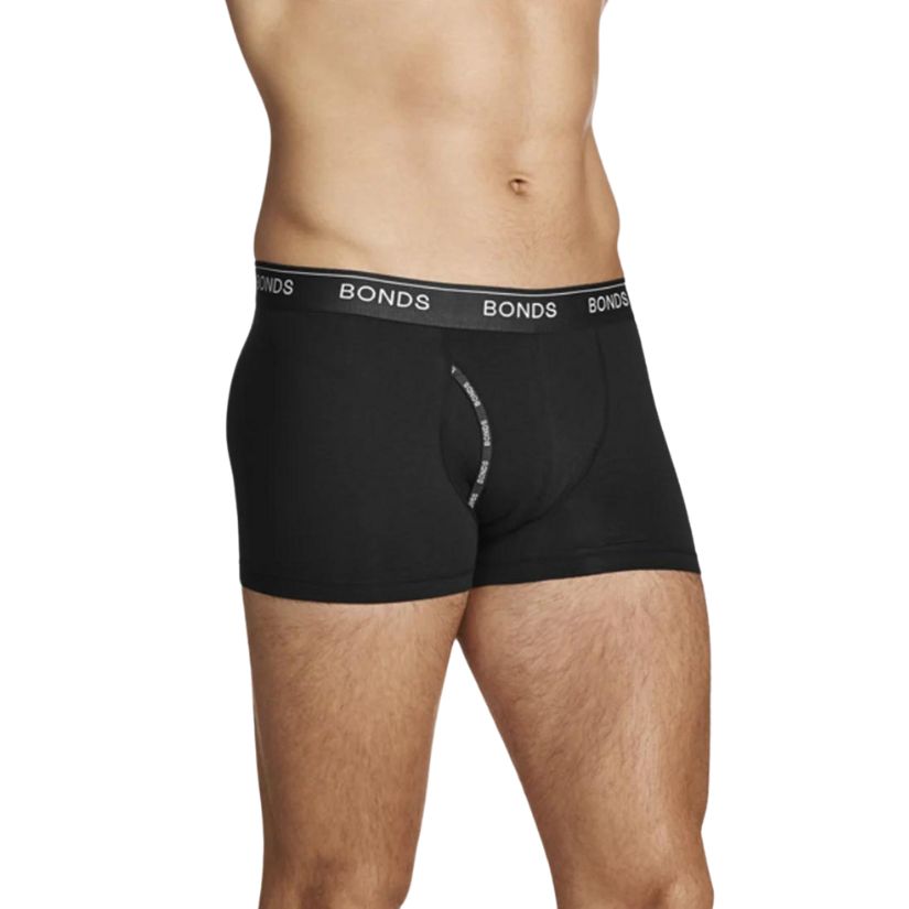 Bonds Guyfront Trunks Black Mens Underwear by Bonds | The Bloke Shop