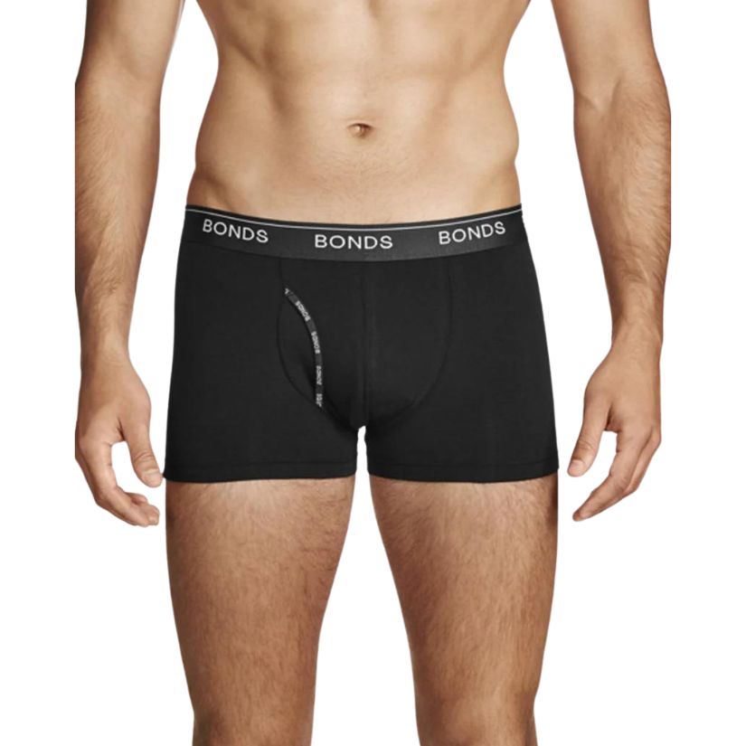 Bonds Guyfront Trunks S Black Mens Underwear by Bonds | The Bloke Shop