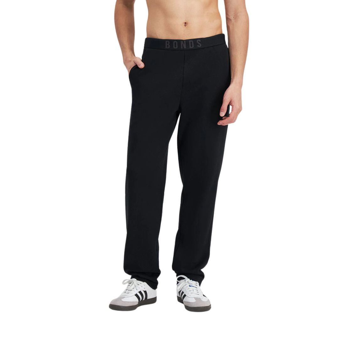 Bonds Originals Straight Trackpant L Black Trackpant by Bonds | The Bloke Shop