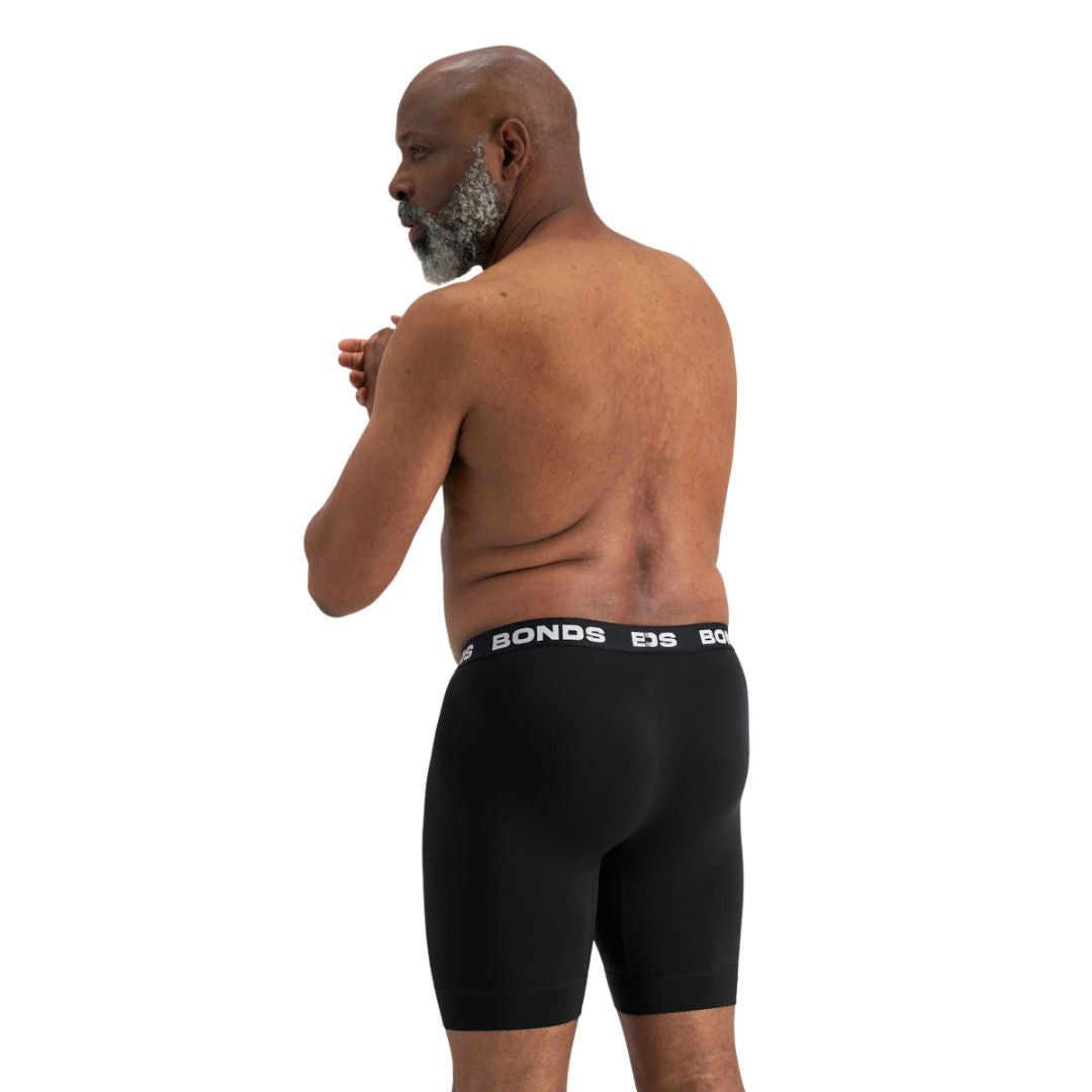 Bonds Total Package Long Trunk Black Mens Underwear by Bonds | The Bloke Shop