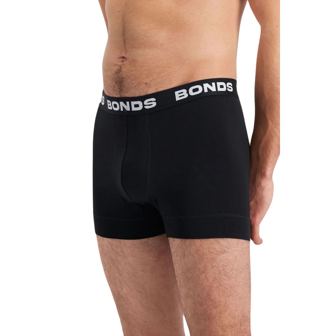 Bonds Total Package Trunk Black Mens Underwear by Bonds | The Bloke Shop