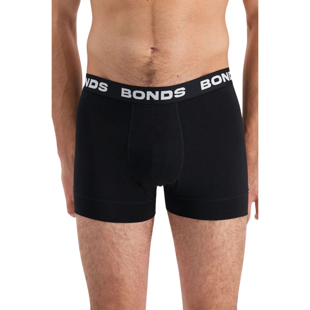 Bonds Total Package Trunk L Black Mens Underwear by Bonds | The Bloke Shop