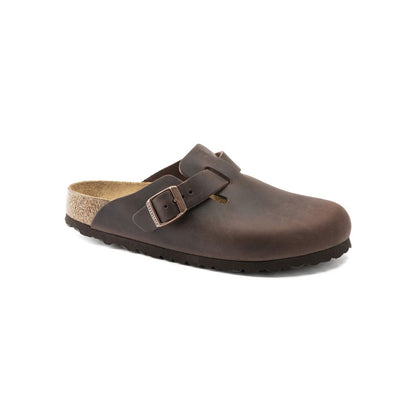 Boston Oiled Leather Clog - Regular Fit