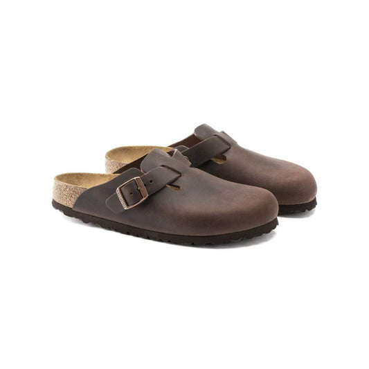 Boston Oiled Leather Clog - Regular Fit