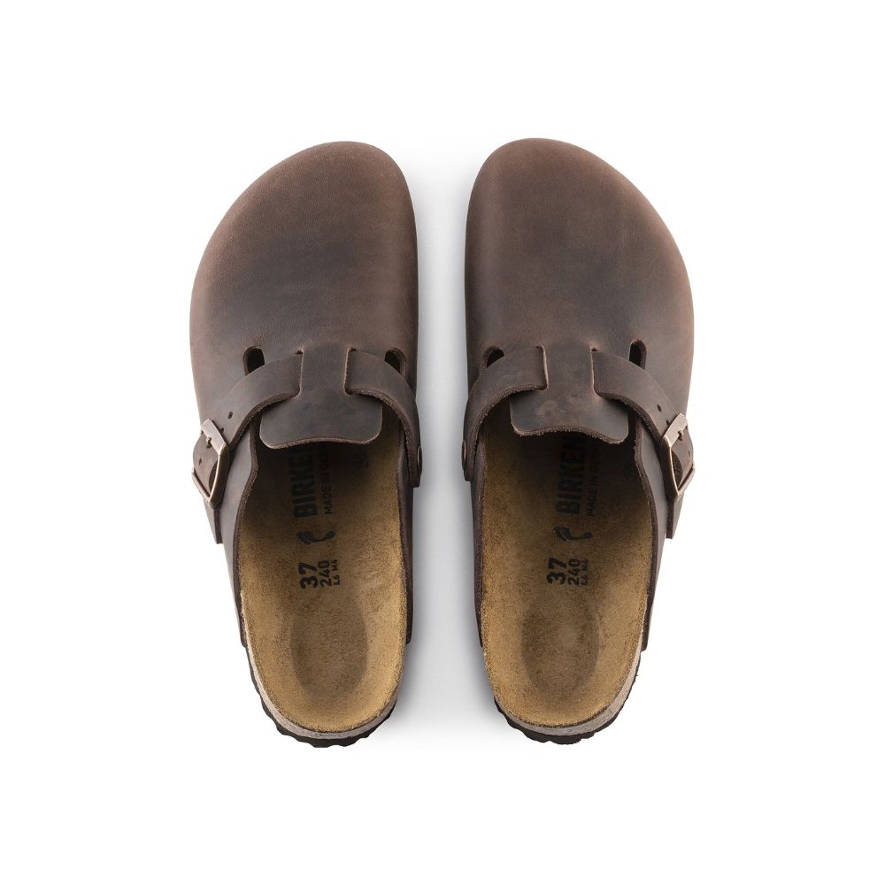 Boston Oiled Leather Clog - Regular Fit