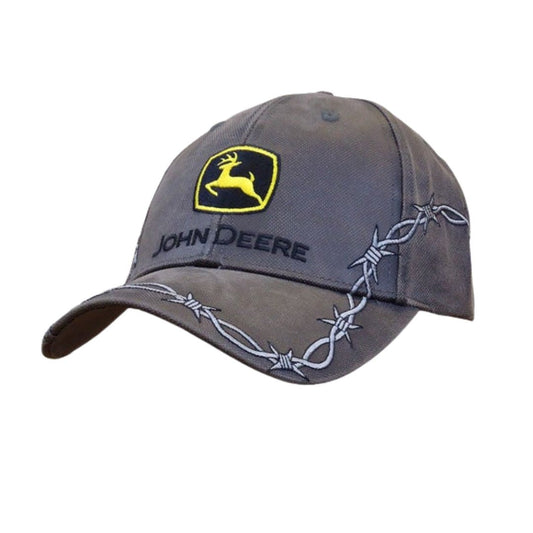 Cap Oilskin Construction Logo OS Grey Cap by John Deere | The Bloke Shop