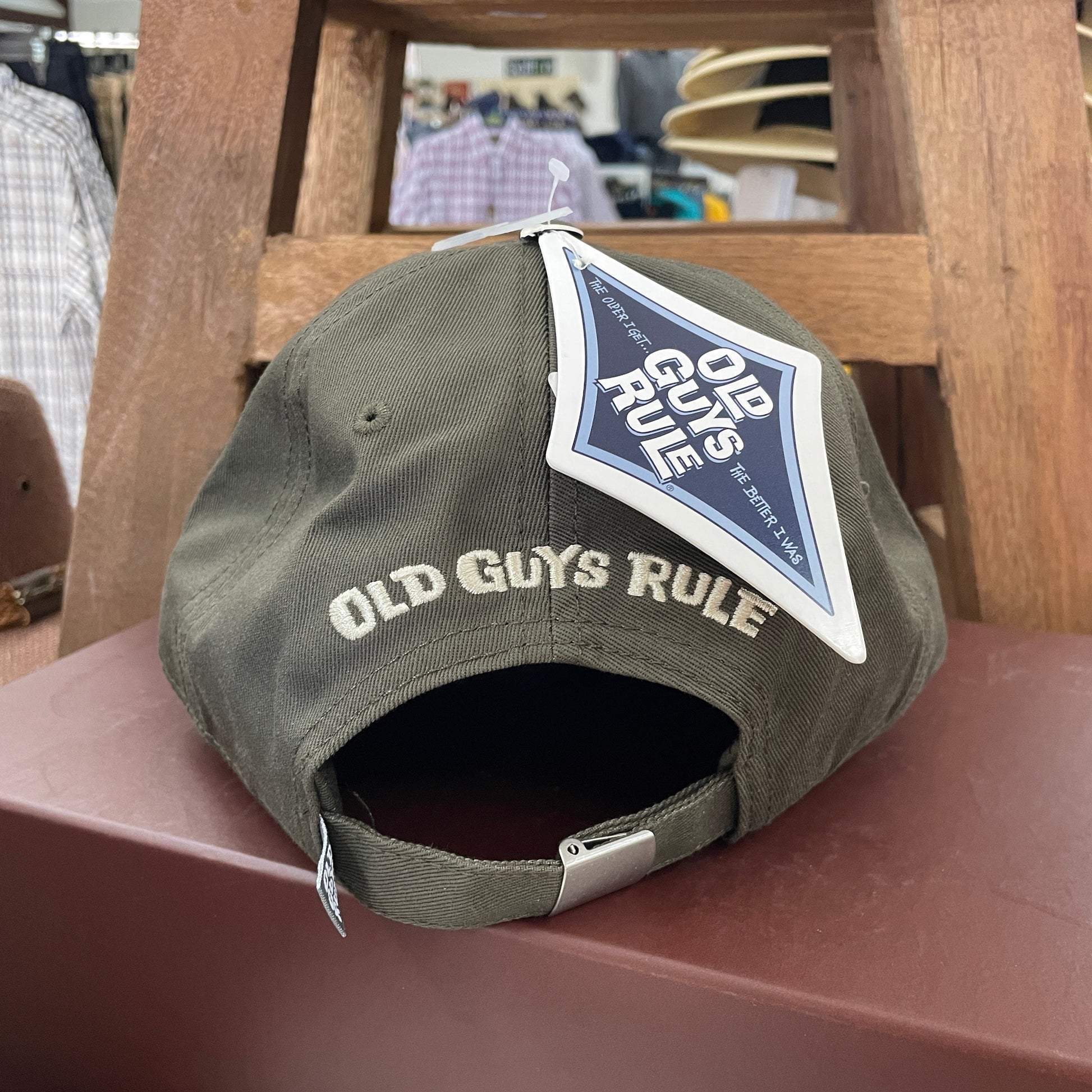 OGR Shed Happens Cap OS Dark Green Mens Hats by Old Guys Rule OGR | The Bloke Shop