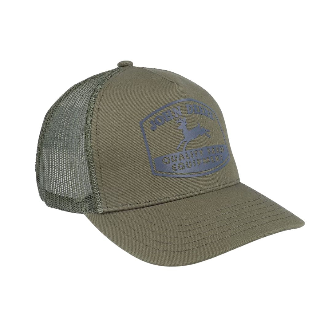 Cap Trucker Twill Mesh OS Olive Hat Cap by John Deere | The Bloke Shop