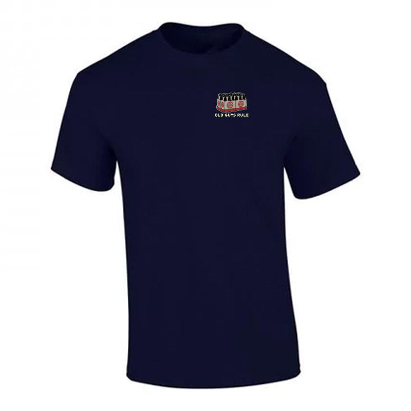 Case Worker Beer T Shirt Navy Mens Tshirt by Old Guys Rule OGR | The Bloke Shop