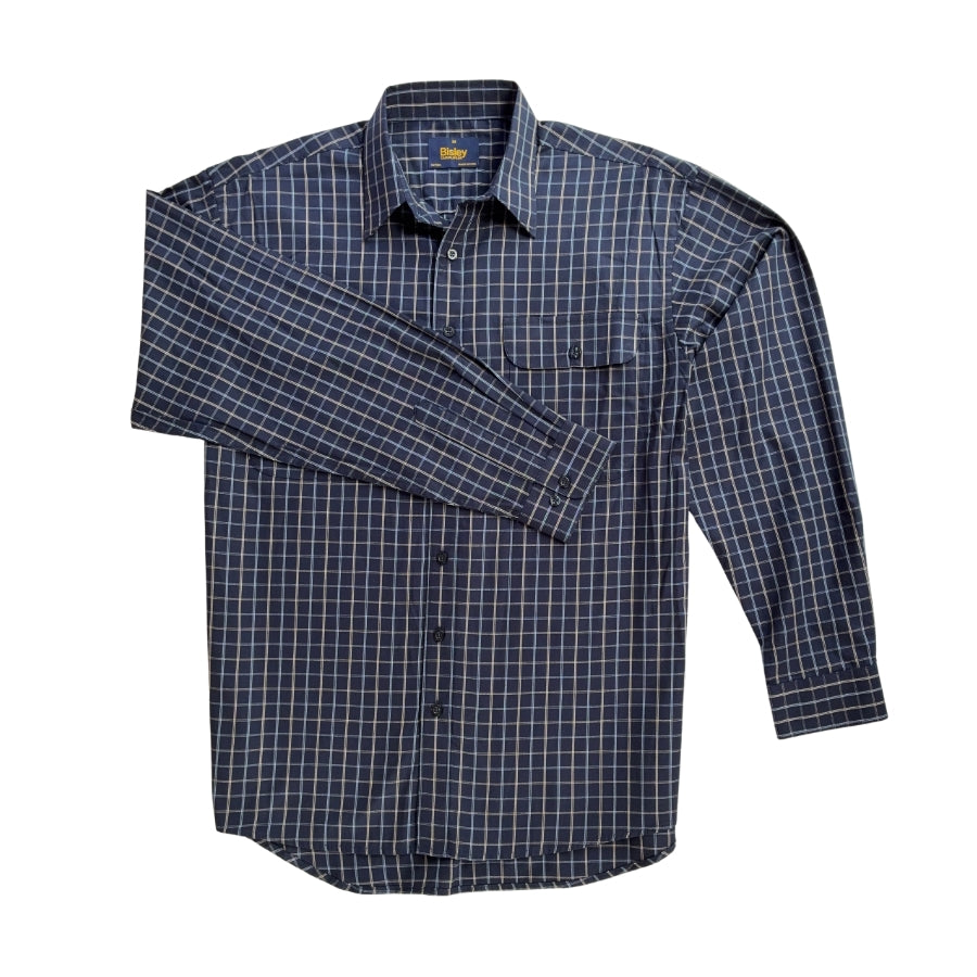 Causal Cotton Check Long Sleeve Shirt S26