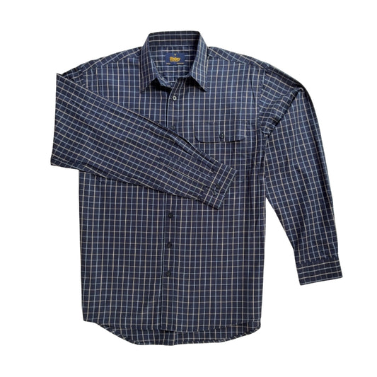 Causal Cotton Check Long Sleeve Shirt S26