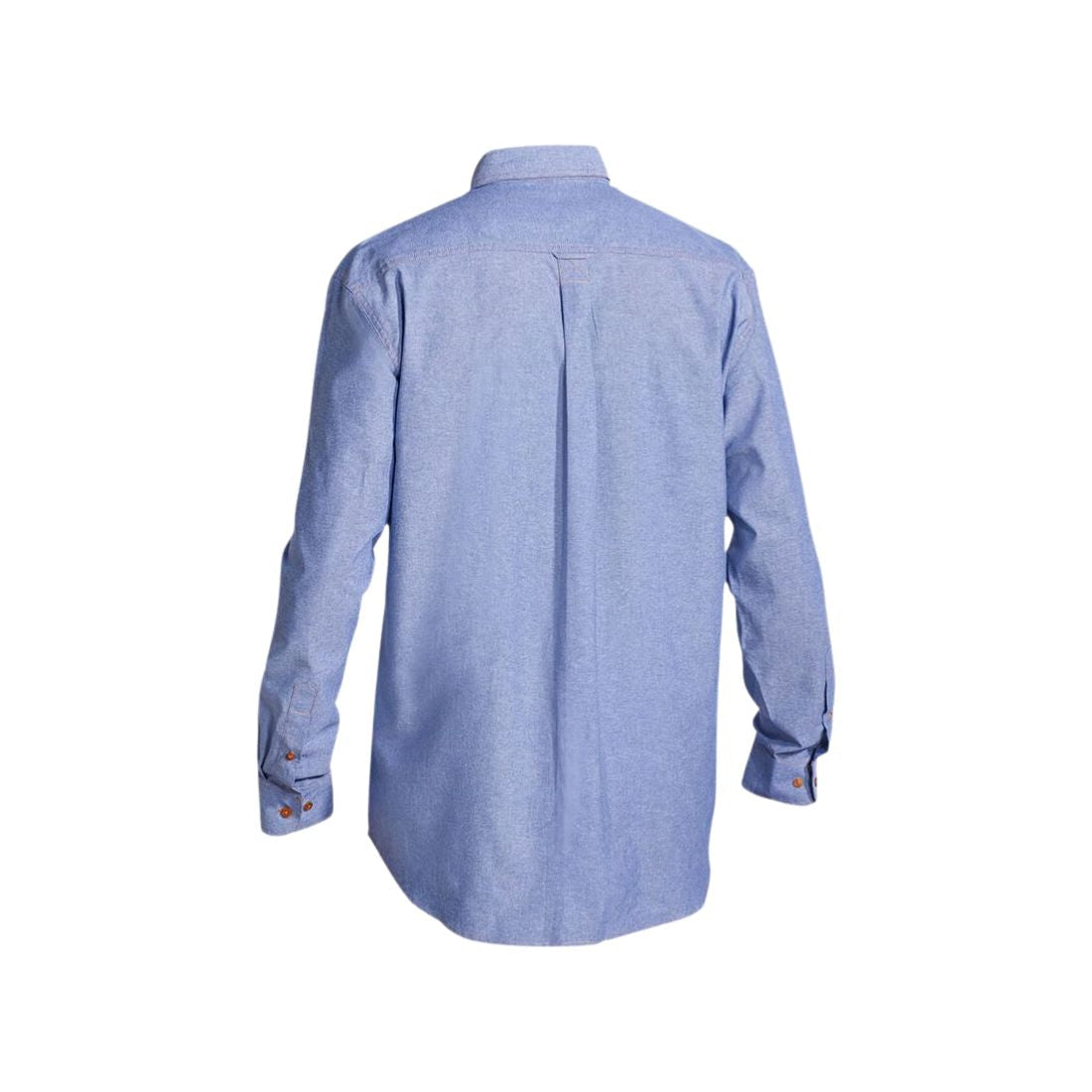 Chambray Shirt - Long Sleeve Blue Workwear by Bisley | The Bloke Shop