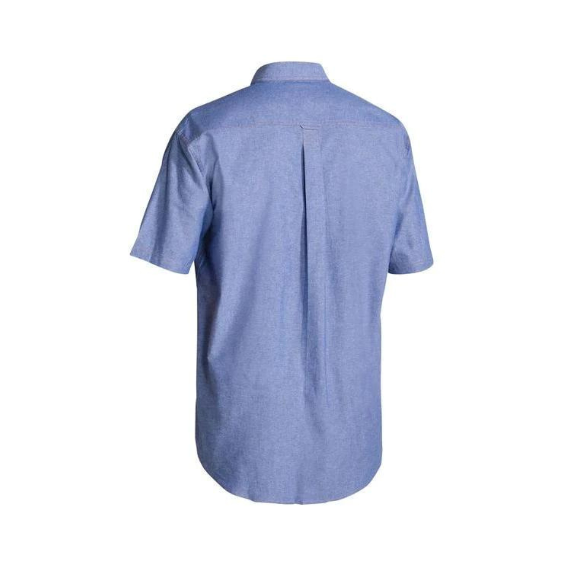 Chambray Shirt - Short Sleeve Blue Workwear by Bisley | The Bloke Shop