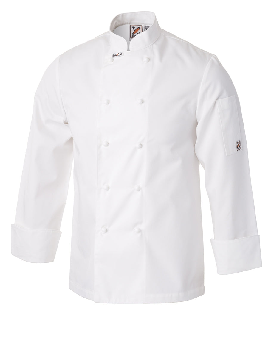 Chef Club Traditional Chef Jacket 82R White Chefwear by Chef Club | The Bloke Shop