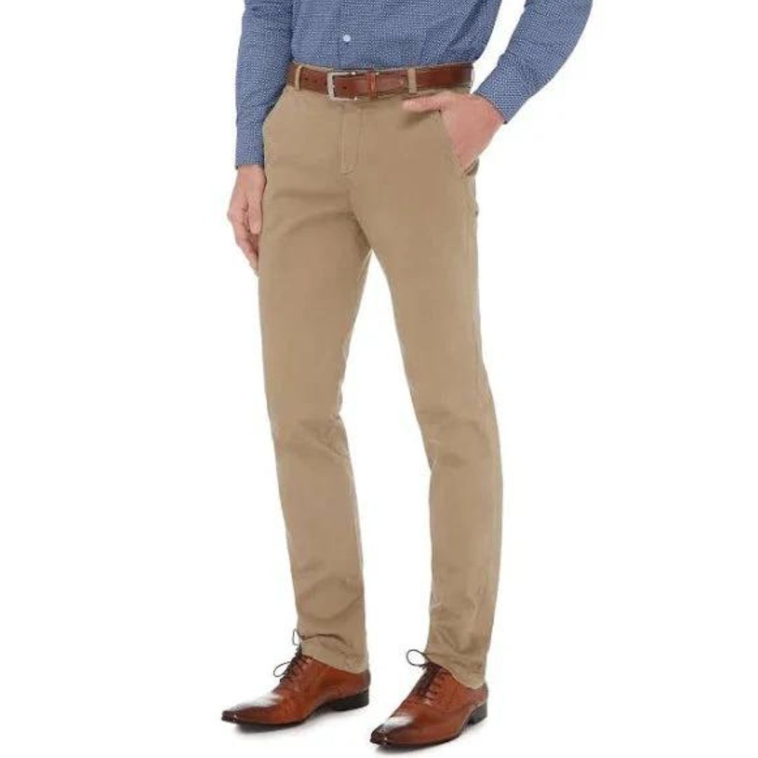 City Club Breeze Edusa Chino 102R Tan Mens Pants by City Club | The Bloke Shop