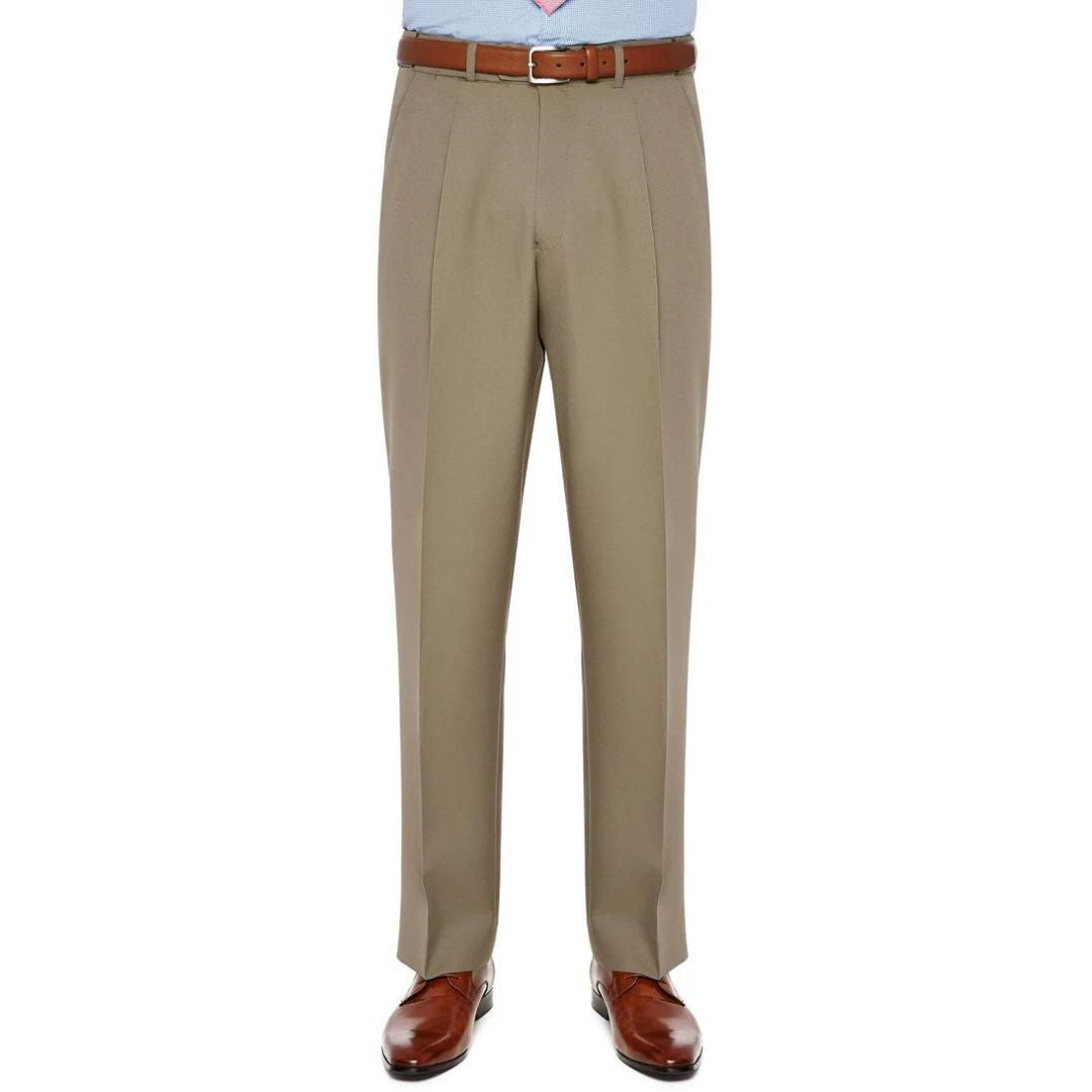 City Club Diplomat Coast Trouser 102S Beige Mens Pants by City Club | The Bloke Shop