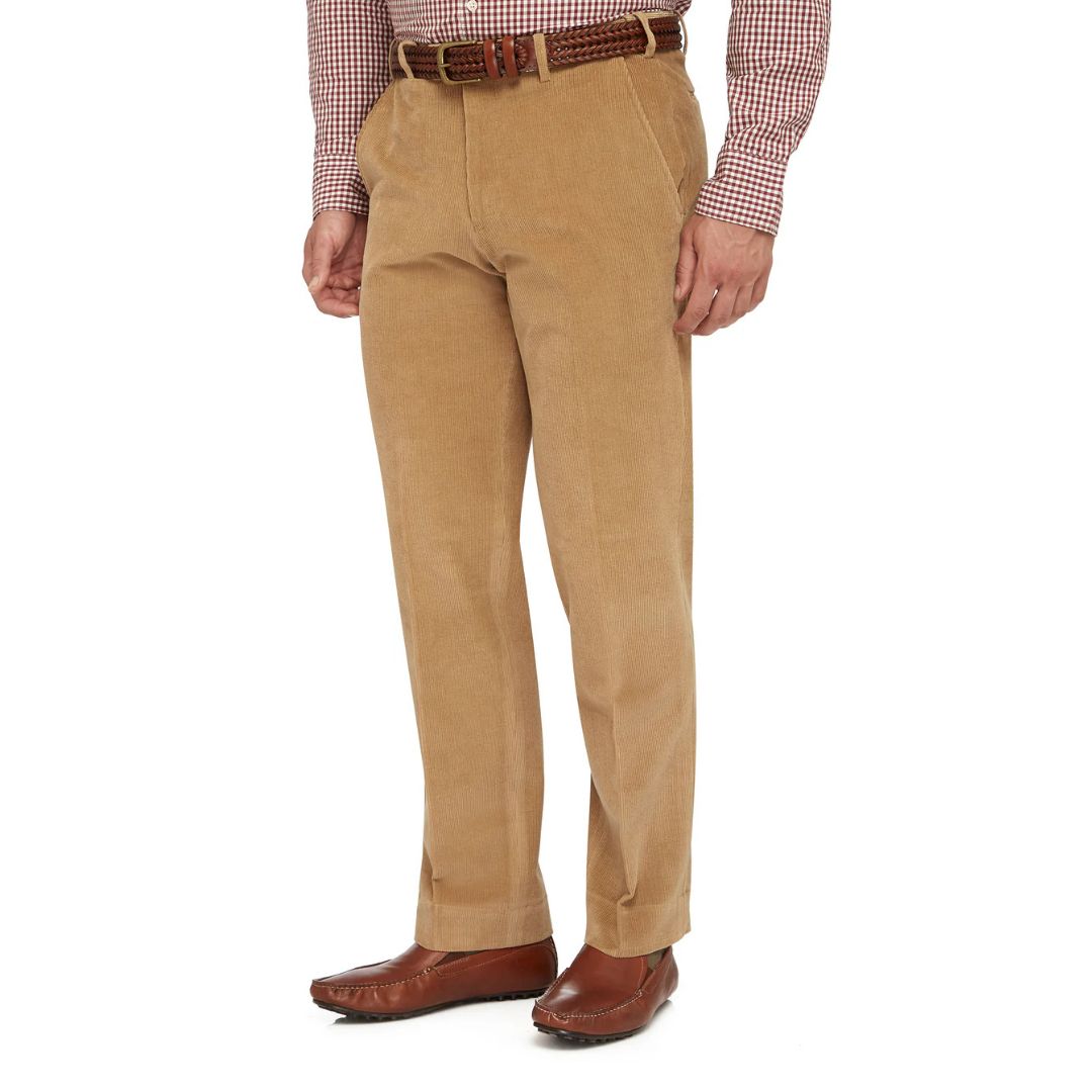 City Club Sutton Cords Trouser 102S Camel Mens Pants by City Club | The Bloke Shop