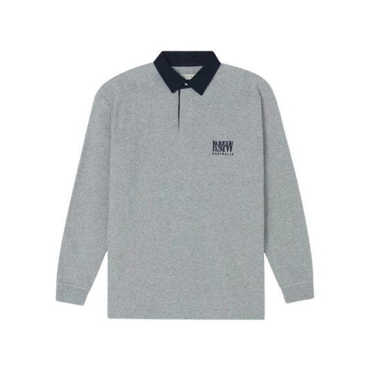 Classic RMW Rugby by RM Williams 3XL Grey/Navy Rugby by RM Williams | The Bloke Shop