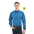 Closed Front Light Drill Work Shirt