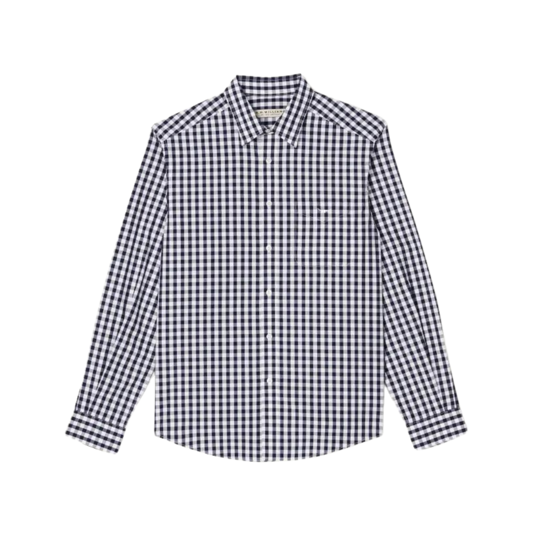 Collins Shirt Classic Fit 3XL Navy/White Shirt LS by RM Williams | The Bloke Shop