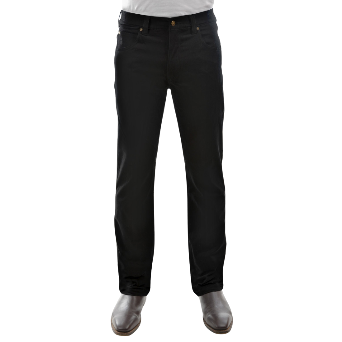 Comfort Waist Classic Moleskins Reg Leg 42 Black Menswear Fashion - Mature by Thomas Cook | The Bloke Shop