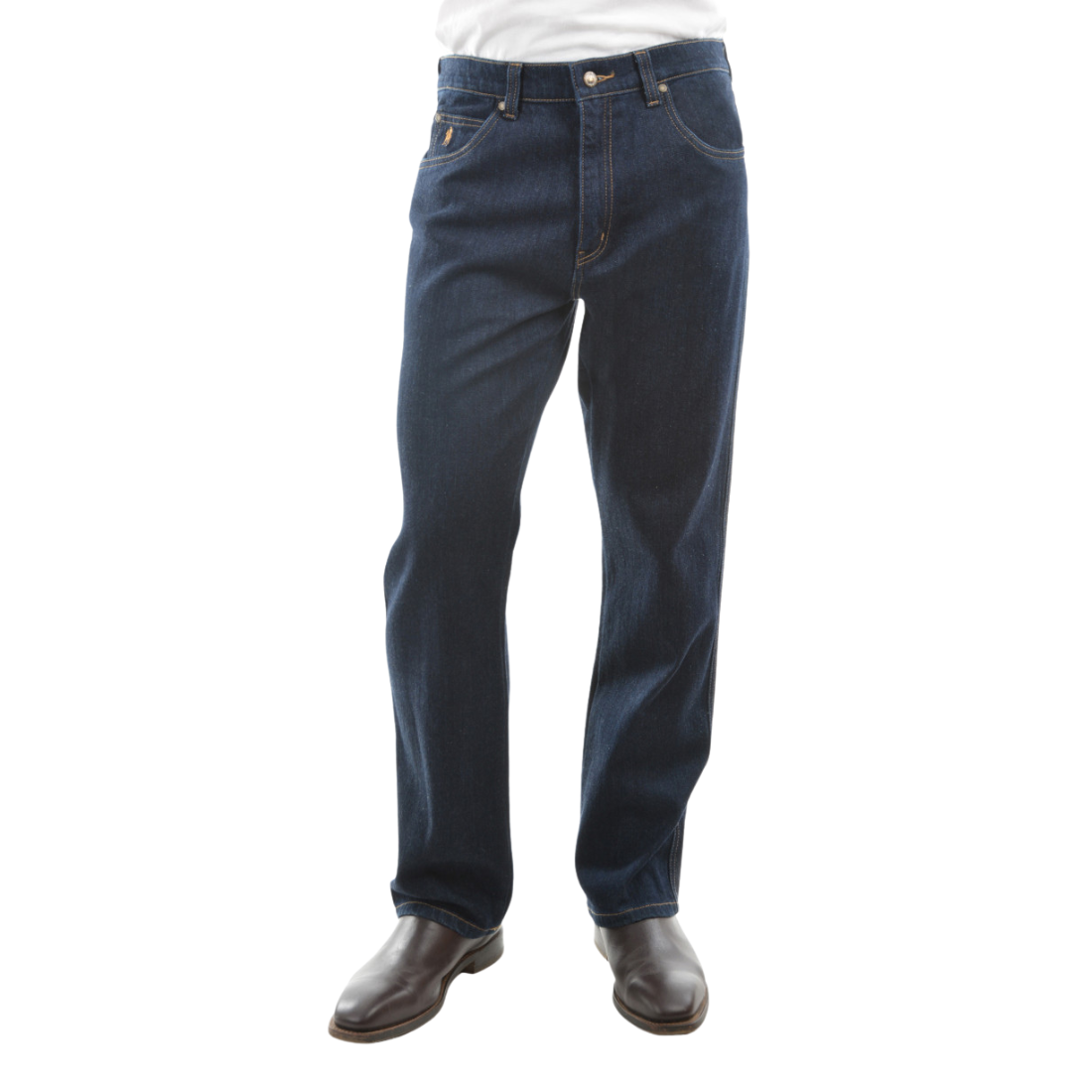 Comfort Waist Jean Regular Leg 32 Indigo Blu Menswear Fashion - Mature by Thomas Cook | The Bloke Shop