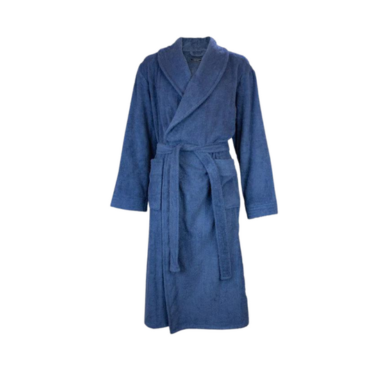 Contare Country Terry Dressing Gown 3XL Blue Mens Sleepwear by Contare | The Bloke Shop