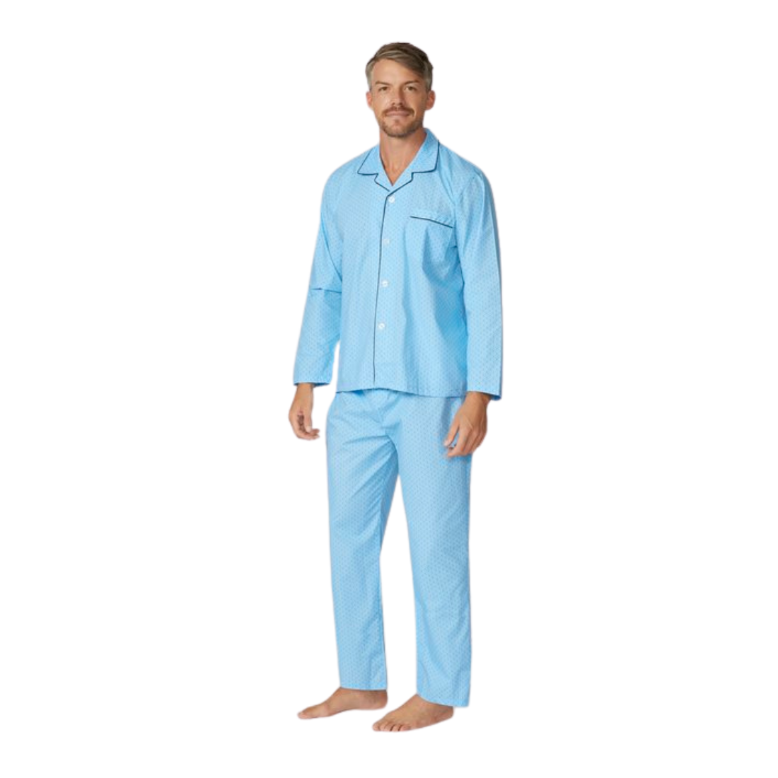 Long Length Cotton Rich Pyjamas Contare Sleepwear The Bloke Shop