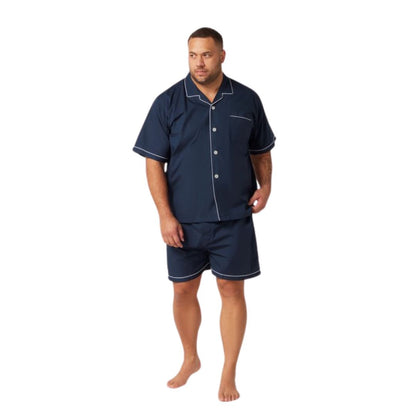 Contare Short Sleeve Country Classic PJs 3XL French Navy Sleepwear by Contare | The Bloke Shop