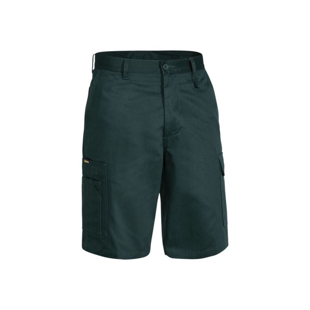 Cool Lightweight Utility Short 102R Khaki Workwear by Bisley | The Bloke Shop