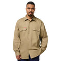 Cotton Drill Long Sleeve Work Shirt