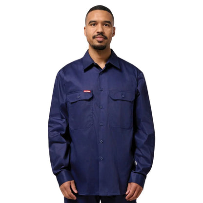 Cotton Drill Long Sleeve Work Shirt