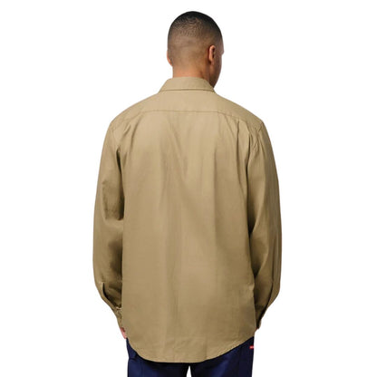 Cotton Drill Long Sleeve Work Shirt