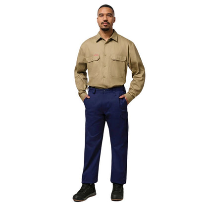 Cotton Drill Long Sleeve Work Shirt