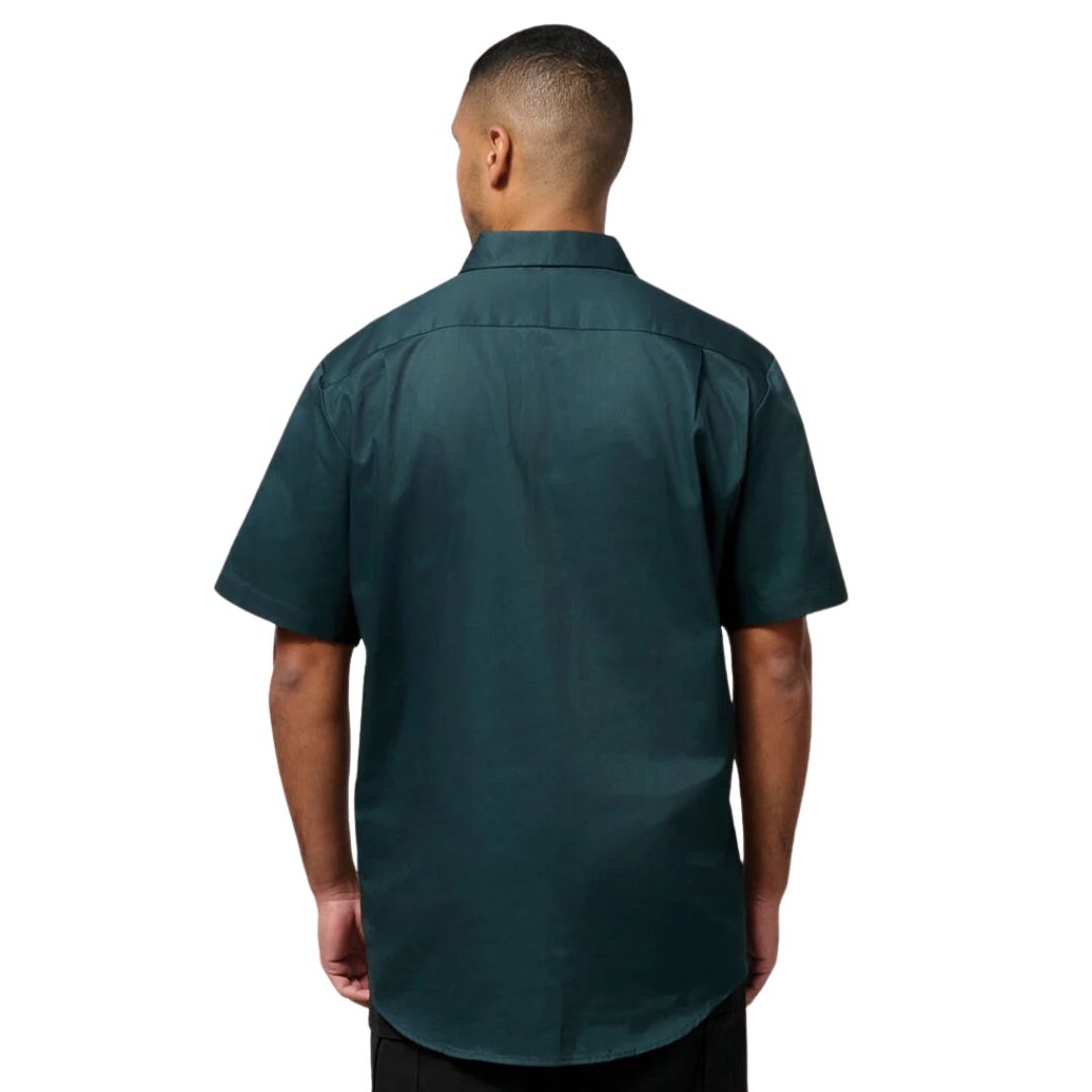 Cotton Drill Work Shirt - Short Sleeve