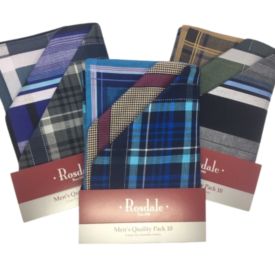 Cotton Hankerchief - 10 Pack