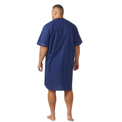 Cotton Mens Nightshirt - Symmetry Print