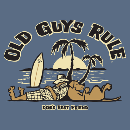 Dogs Best Friend II T-Shirt Indigo Tee SS by Old Guys Rule OGR | The Bloke Shop