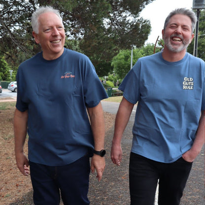 Dogs Best Friend II T-Shirt Indigo Marle Tee SS by Old Guys Rule OGR | The Bloke Shop